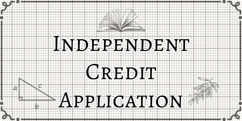 Independent Credit Application